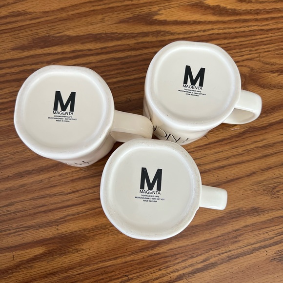 Rae Dunn-Magenta Set of 3 Halloween Mugs White & Orange - Picture 5 of 5